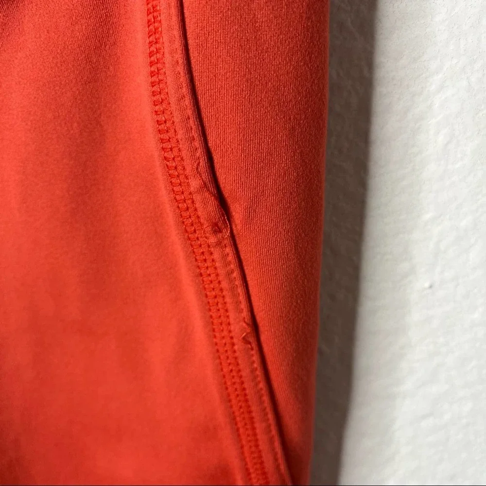 Free People Movement Coral Red Side Cutout High Waist Leggings Active Workout XS - Picture 7 of 10